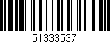 Código de barras (EAN, GTIN, SKU, ISBN): '51333537'