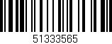 Código de barras (EAN, GTIN, SKU, ISBN): '51333565'