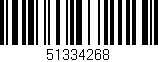 Código de barras (EAN, GTIN, SKU, ISBN): '51334268'