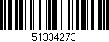 Código de barras (EAN, GTIN, SKU, ISBN): '51334273'