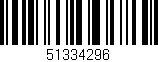 Código de barras (EAN, GTIN, SKU, ISBN): '51334296'