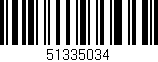 Código de barras (EAN, GTIN, SKU, ISBN): '51335034'
