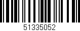 Código de barras (EAN, GTIN, SKU, ISBN): '51335052'