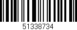 Código de barras (EAN, GTIN, SKU, ISBN): '51338734'