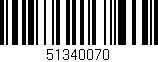 Código de barras (EAN, GTIN, SKU, ISBN): '51340070'