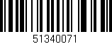 Código de barras (EAN, GTIN, SKU, ISBN): '51340071'