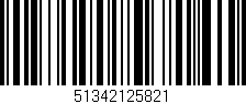 Código de barras (EAN, GTIN, SKU, ISBN): '51342125821'