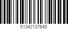 Código de barras (EAN, GTIN, SKU, ISBN): '51342137640'