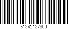 Código de barras (EAN, GTIN, SKU, ISBN): '51342137800'