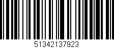 Código de barras (EAN, GTIN, SKU, ISBN): '51342137923'
