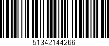Código de barras (EAN, GTIN, SKU, ISBN): '51342144266'