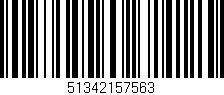 Código de barras (EAN, GTIN, SKU, ISBN): '51342157563'