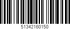 Código de barras (EAN, GTIN, SKU, ISBN): '51342160150'