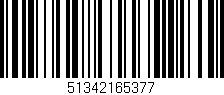 Código de barras (EAN, GTIN, SKU, ISBN): '51342165377'