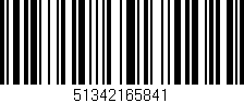 Código de barras (EAN, GTIN, SKU, ISBN): '51342165841'
