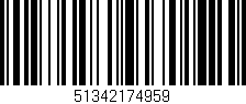Código de barras (EAN, GTIN, SKU, ISBN): '51342174959'