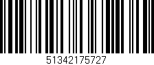 Código de barras (EAN, GTIN, SKU, ISBN): '51342175727'