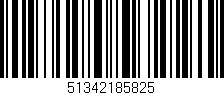Código de barras (EAN, GTIN, SKU, ISBN): '51342185825'