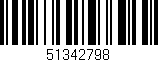 Código de barras (EAN, GTIN, SKU, ISBN): '51342798'