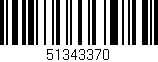 Código de barras (EAN, GTIN, SKU, ISBN): '51343370'