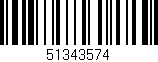Código de barras (EAN, GTIN, SKU, ISBN): '51343574'