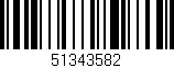Código de barras (EAN, GTIN, SKU, ISBN): '51343582'