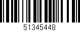 Código de barras (EAN, GTIN, SKU, ISBN): '51345448'