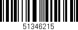 Código de barras (EAN, GTIN, SKU, ISBN): '51346215'