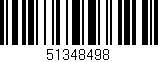 Código de barras (EAN, GTIN, SKU, ISBN): '51348498'