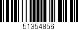 Código de barras (EAN, GTIN, SKU, ISBN): '51354856'
