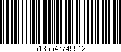 Código de barras (EAN, GTIN, SKU, ISBN): '5135547745512'