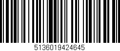 Código de barras (EAN, GTIN, SKU, ISBN): '5136019424645'