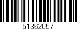 Código de barras (EAN, GTIN, SKU, ISBN): '51362057'