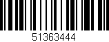 Código de barras (EAN, GTIN, SKU, ISBN): '51363444'