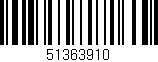 Código de barras (EAN, GTIN, SKU, ISBN): '51363910'