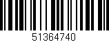 Código de barras (EAN, GTIN, SKU, ISBN): '51364740'