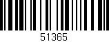 Código de barras (EAN, GTIN, SKU, ISBN): '51365'