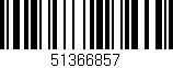 Código de barras (EAN, GTIN, SKU, ISBN): '51366857'