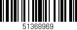 Código de barras (EAN, GTIN, SKU, ISBN): '51368969'