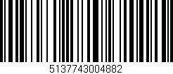 Código de barras (EAN, GTIN, SKU, ISBN): '5137743004882'