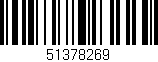 Código de barras (EAN, GTIN, SKU, ISBN): '51378269'