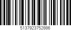 Código de barras (EAN, GTIN, SKU, ISBN): '5137923752886'