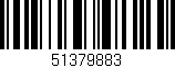 Código de barras (EAN, GTIN, SKU, ISBN): '51379883'