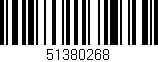 Código de barras (EAN, GTIN, SKU, ISBN): '51380268'