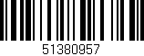 Código de barras (EAN, GTIN, SKU, ISBN): '51380957'