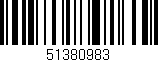Código de barras (EAN, GTIN, SKU, ISBN): '51380983'