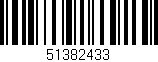 Código de barras (EAN, GTIN, SKU, ISBN): '51382433'