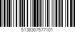 Código de barras (EAN, GTIN, SKU, ISBN): '5138307577101'