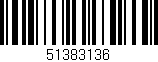 Código de barras (EAN, GTIN, SKU, ISBN): '51383136'