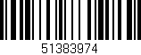 Código de barras (EAN, GTIN, SKU, ISBN): '51383974'